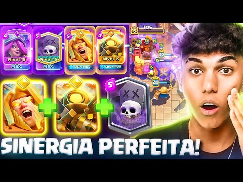 FIZ A COMBINAÇÃO MAIS QUEBRADA DO NOVO META NO CLASH ROYALE! 