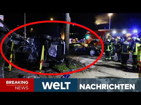 LUDWIGSBURG: Horror-Crash! Autorennen! Zwei unbeteiligte Frauen sterben! Ein Raser flüchtig! | LIVE