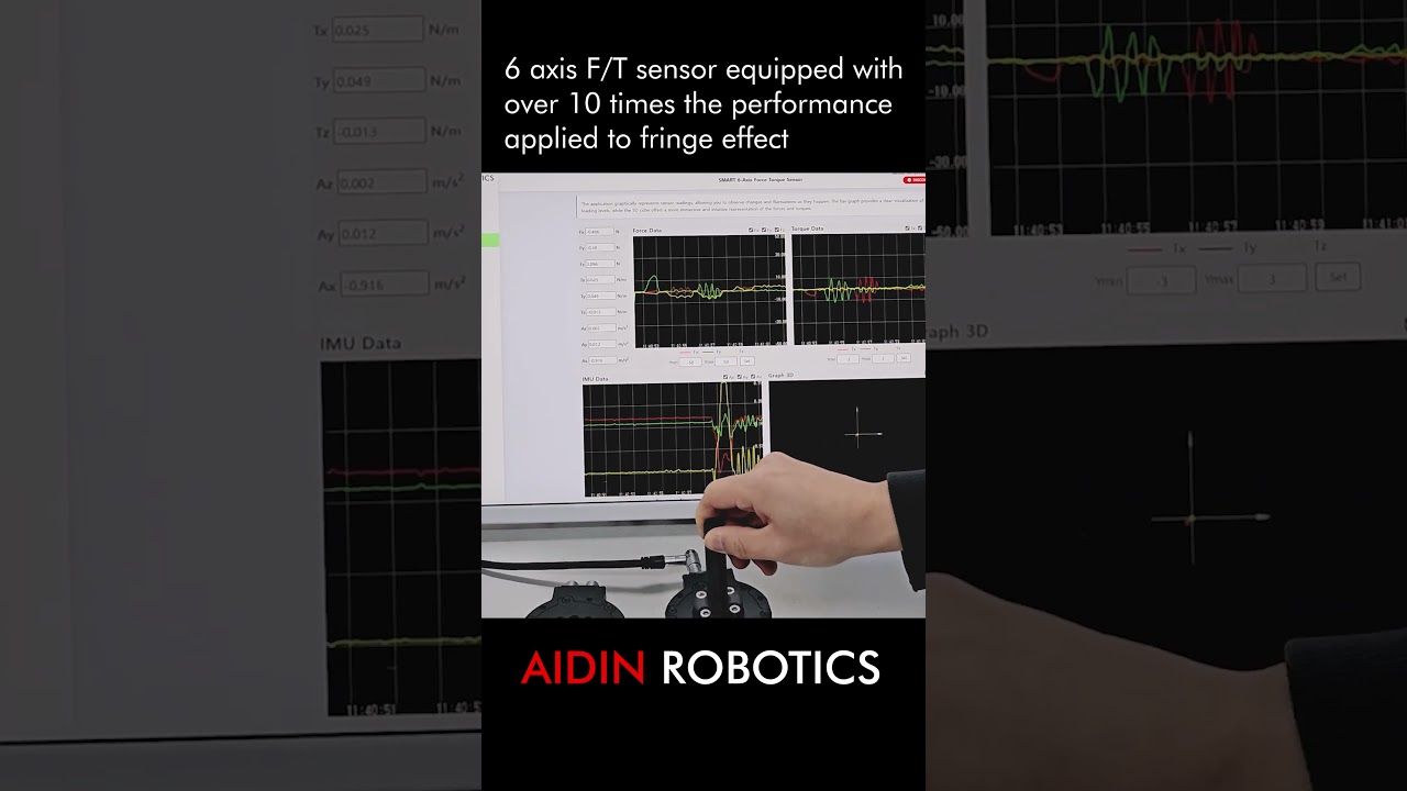 The unique 6 axis F/T Sensor with over 10 times the performance