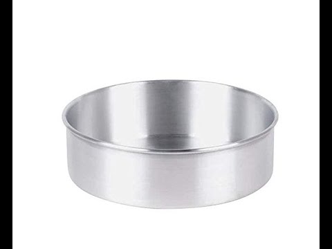 Anodized Aluminium Round Cake Pan Set / 3 Sizes Combo Pack - 6, 8, 10 Inches, Removable Base