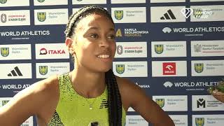 Lurdes Gloria Manuel Reflects On Winning Silesia Diamond League 300m [Interview]