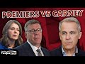 The fight heats up: Western premiers vs Carney on carbon taxes!