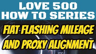 Fiat 500 Flashing Mileage & Proxy Alignment - Blue & Me Not Working? #blueandme #fiat500 #abarth