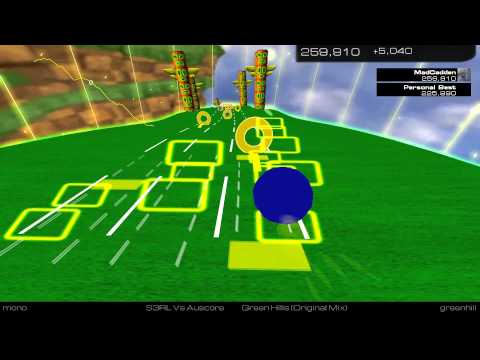 Audiosurf 2 - Green Hill Zone Skin - S3RL vs Auscore - GreenHills (Original Mix)