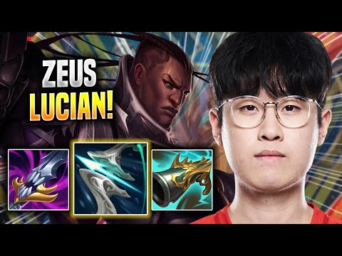 ZEUS IS A BEAST WITH LUCIAN! - T1 Zeus Plays Lucian MID vs Syndra! | Season 2022