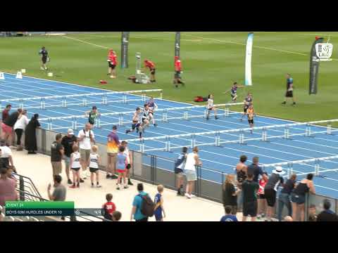 Boys Under 10 60m Hurdles H10 - 2020 State Combined Events Championships // LAVicTV