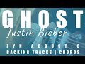 GHOST - Justin Bieber | Acoustic Karaoke | Chords