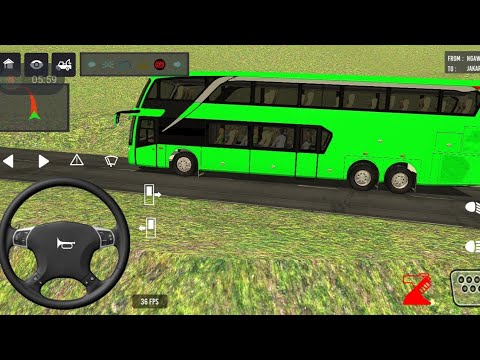 💥 Realistic Hill Road Drive 😱 | Coach Bus Simulator India😳 | Passenger Loading Adventure 🚨
