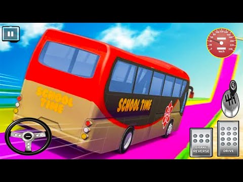 Impossible School Bus Simulator Tracks Driving - Android GamePlay #2