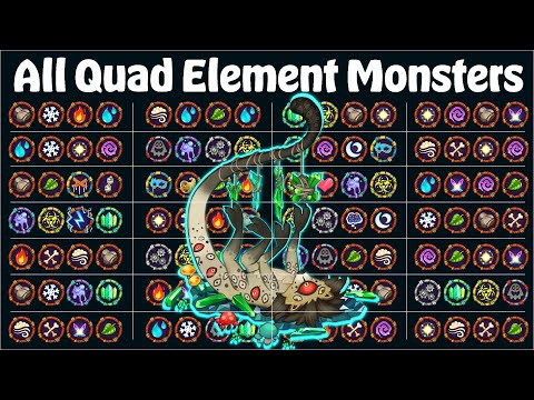 All New Quad-Element Monsters - All Common / Rare / Epic | My Singing Monsters