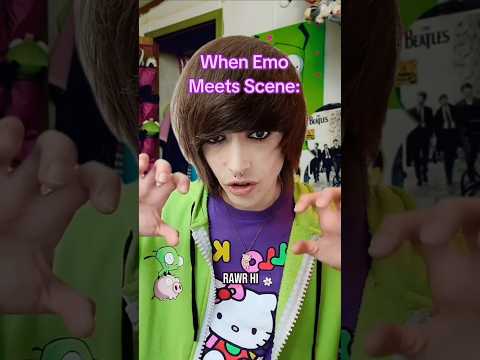 When Emo Meets Scene! @skeletonprince333 #emo #scene #alternative #2000s