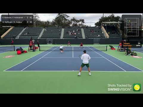 Samir Banerjee / Filip Kolasinski (Stanford) vs. Moritz Hoffman / Nikola Kuraica (San Francisco)