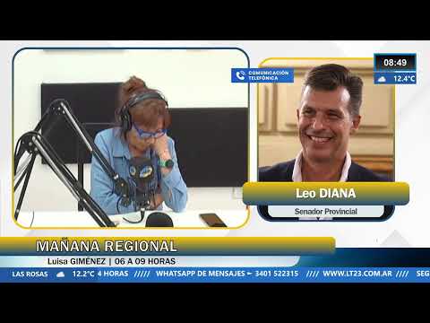 Obras y fiestas populares: Leo Diana analizó la realidad del departamento San Jerónimo