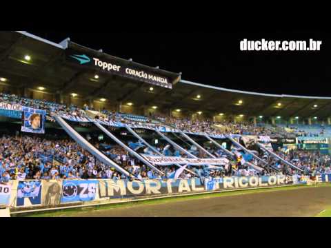 "Atrás do gol eu vou estar" Barra: Geral do Grêmio &bull; Club: Grêmio