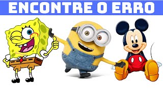 Encontre os 7 erros nos desenhos | Bob esponja | Minions | Mickey - Quiz Top