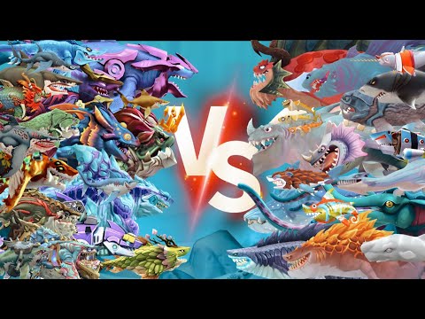 HUNGRY SHARK WORLD VS HUNGRY SHARK EVOLUTION - ALL 76 SHARKS ALL SKINS UNLOCKED (QUANTUM SHARK 2023)