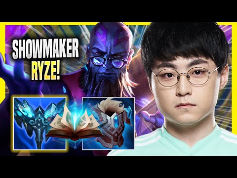 SHOWMAKER PERFECT GAME WITH RYZE! - DK ShowMaker Plays Ryze MID vs Jayce! | Season 2022