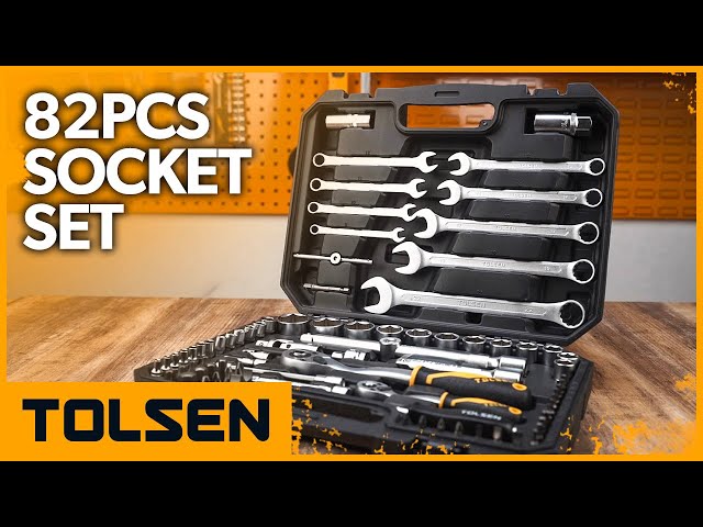 طقم عدة 82 قطعة من TOLSEN