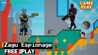 Zagu Espionage ★ Gameplay ★ PC Steam [ Free to Play ] 2D action adventure Game 2021 ★ 1080p60FPS