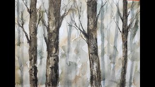 Some TREES exercise to!How to paint Watercolor by Hedwig's Art