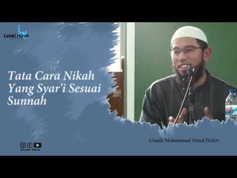 TATA CARA PERNIKAHAN YANG SYAR'I SESUAI SUNNAH