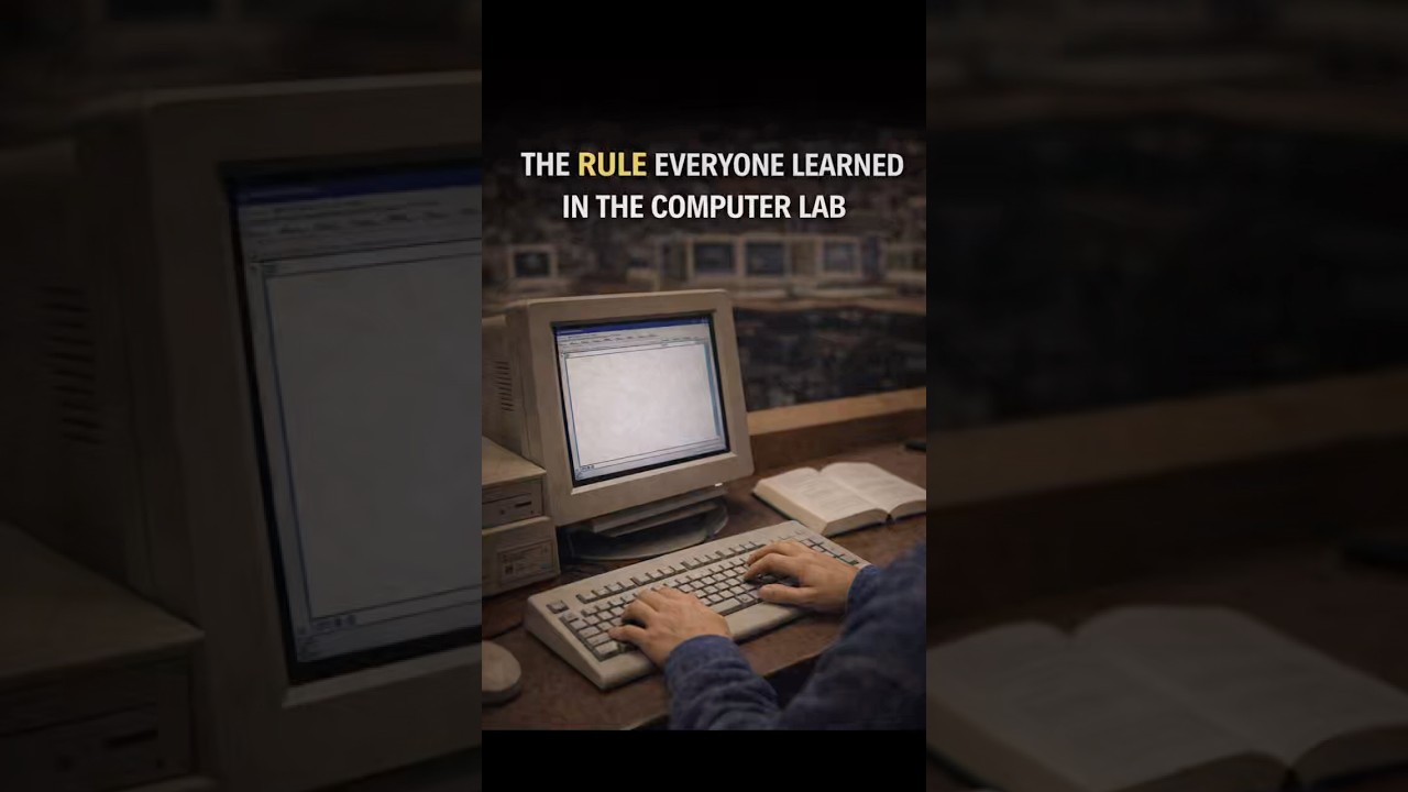 THE RULE EVERYONE LEARNED IN THE COMPUTER LAB