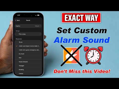 How To Set Custom Alarm Sound On iPhone (Without ANY App)
