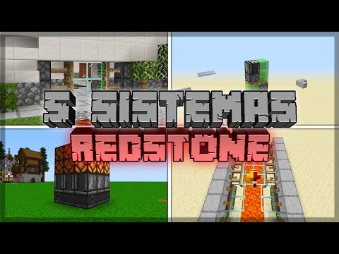 5 SIMPLE REDSTONE MACHINES from MINECRAFT