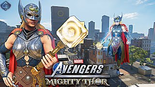Marvel's Avengers Game - Mighty Thor Free Roam Gameplay! [4K 60fps]