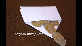 DIY - Origami Paper Folding Coin Purse - super easy