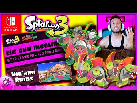 Splatoon 3 Salmon Run Gameplay | Um'ami Big Run with Grizzco Dualies