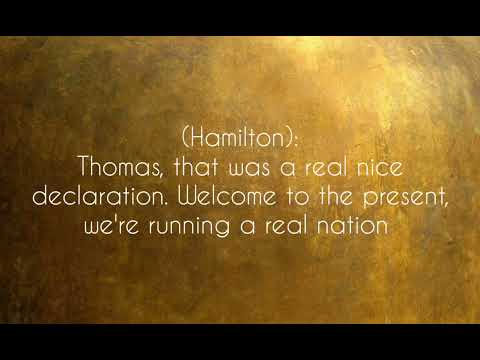 Cabinet Battle #1 - Hamilton (lyric video)