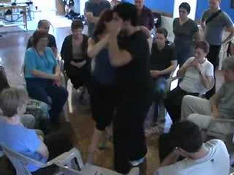  Jennifer Bratt  and  Ney Melo  are  dancing  to  the  tango  "  La Bruja  "