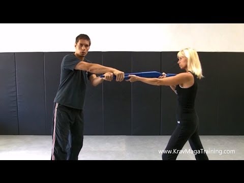 Krav Maga - Long Gun from the Front, Live Side (Redirect to Control Transition Details)