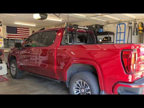 New BACKRACK Half Safety Rack (headache rack) installed on 2021 GMC Sierra AT4