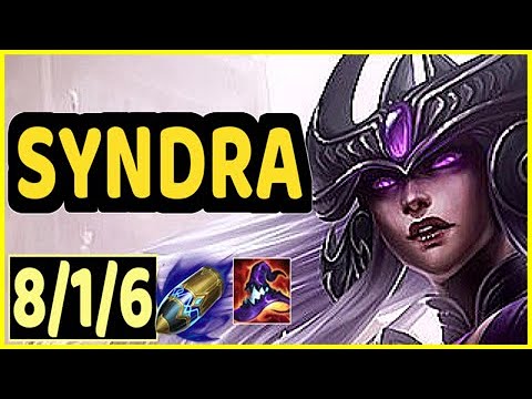 SYNDRA VS ZIGGS - 8/1/6 KDA MID GAMEPLAY MASTER I