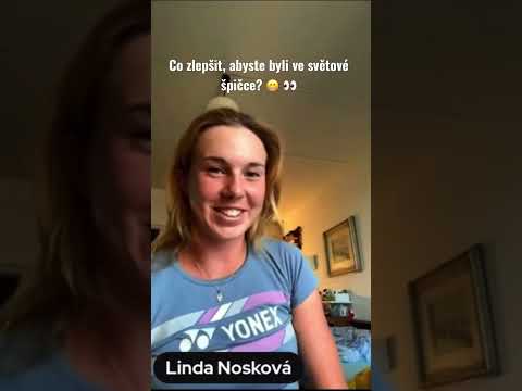 Co je třeba zlepšit, Lindo? 😁 Celý podcast na našem kanále. 😎 #lindanoskova #tiebreaktennis