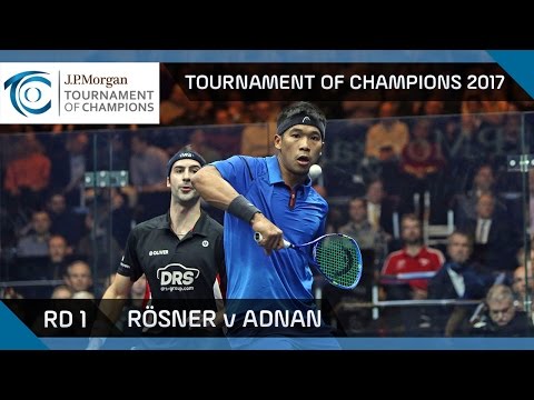Squash: Rösner v Adnan - Tournament of Champions 2017 Rd 1 Highlights