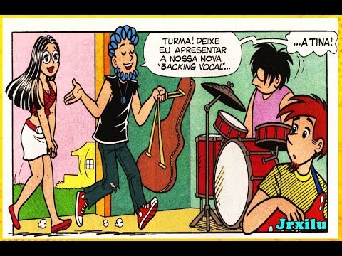 Tina - A backing vocal - gibis Quadrinhos Turma da Mônica
