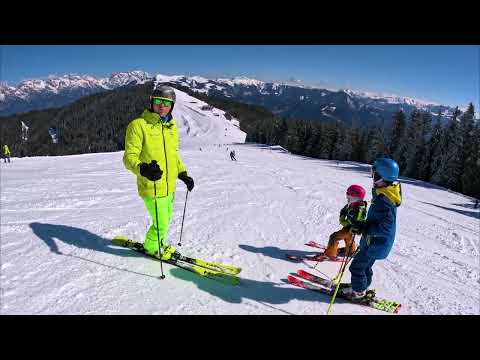 Nauka jazdy na nartach - Lekcja 12: skręt dostokowy cięty oraz ślizgowy - ćwiczenia