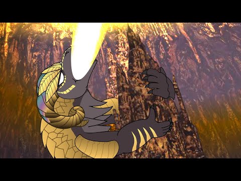 MHWorldShots: MR Kulve Taroth in a Goldshell.