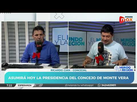 Reconocimiento Marta Fantón y Asunción en el Concejo de Monte Vera: Ricardo Cian, Presidente electo