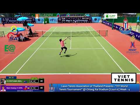 Ly Hoang Nam vs Rubin Statham Thailand ITF Men's Futures F8 2022 tennis highlights