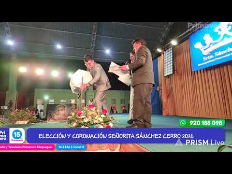 OMATE ELECCIÓN Y CORONACIÓN SRTA SANCHEZ CERRO 2026