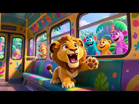 Lion Cub’s Learning Bus 🚌 | Fun Learning & Play for Kids | Toddler Adventure Video