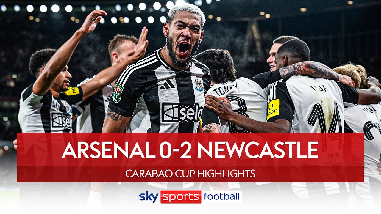 Isak & Gordon blow away Gunners in North London! 🔥 | Arsenal 0-2 Newcastle | Carabao Cup Highlights