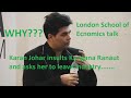 Karan Johar insults Kangana Ranaut, London School of Economics