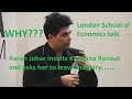Karan Johar Insults Kangana Ranaut London School Of Economics