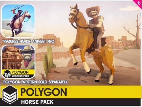 POLYGON - Horse Pack - Unity Character Download
