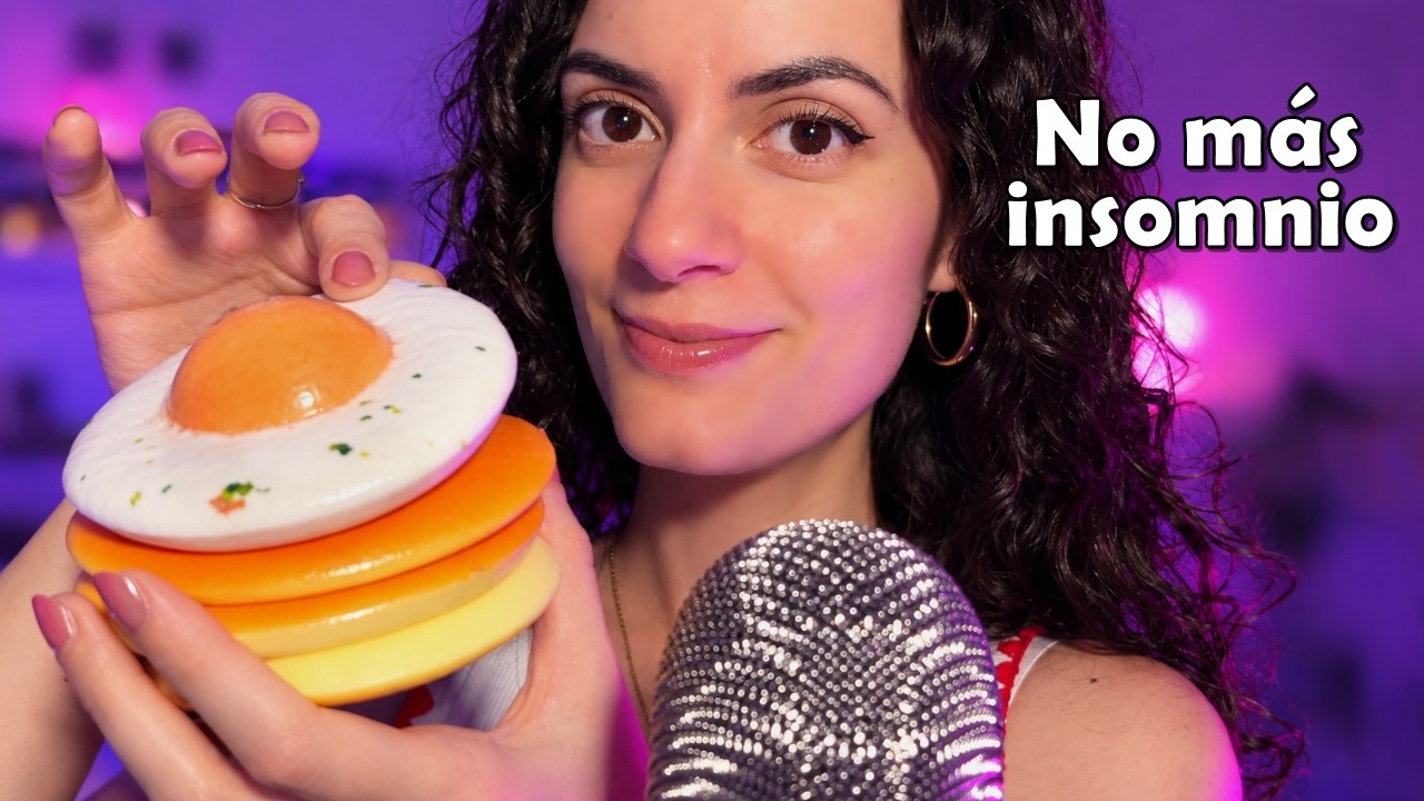 ASMR PARA EL INSOMNIO 🫩Susurros, squishy, masaje, asmr visual etc